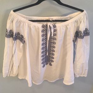 Madewell peasant top Sz Medium